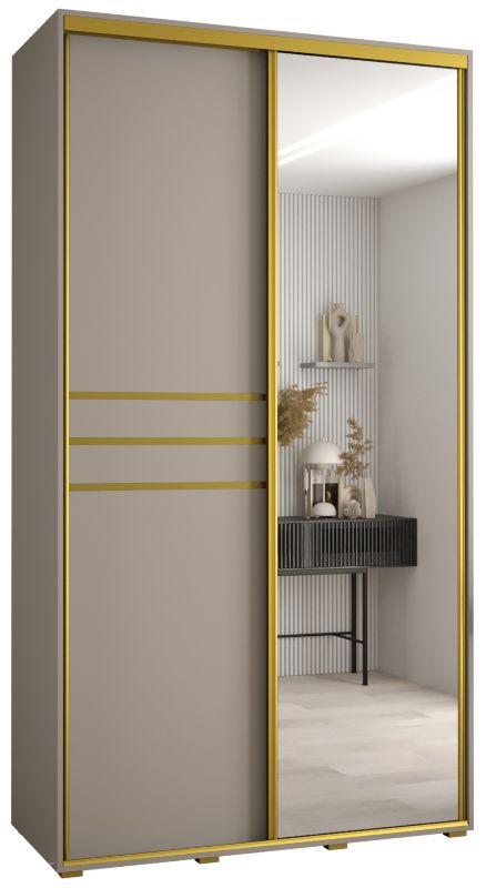 Szafa przesuwna Abiks 45 wysoka Dakota 11 130 kaszmir+kaszmir+złot 1 szt