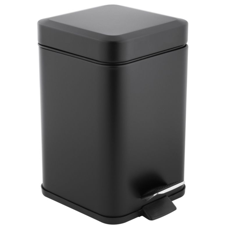 Kosz na śmieci 3l MUTI-SC Yoka Home do łazienki, czarny - 1 szt.