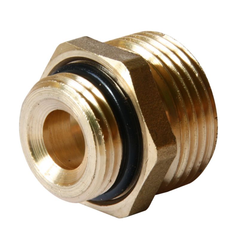 Nypel redukcyjny mosiądz 1/2" x 3/4" oring