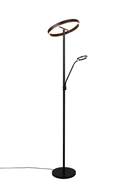 Lampa podłogowa stojąca Trio Willis czarna LED 39W 2700K-4000K 4600lm + 550lm do czytania wym: 180 x 40 x 40 cm - 1 szt.