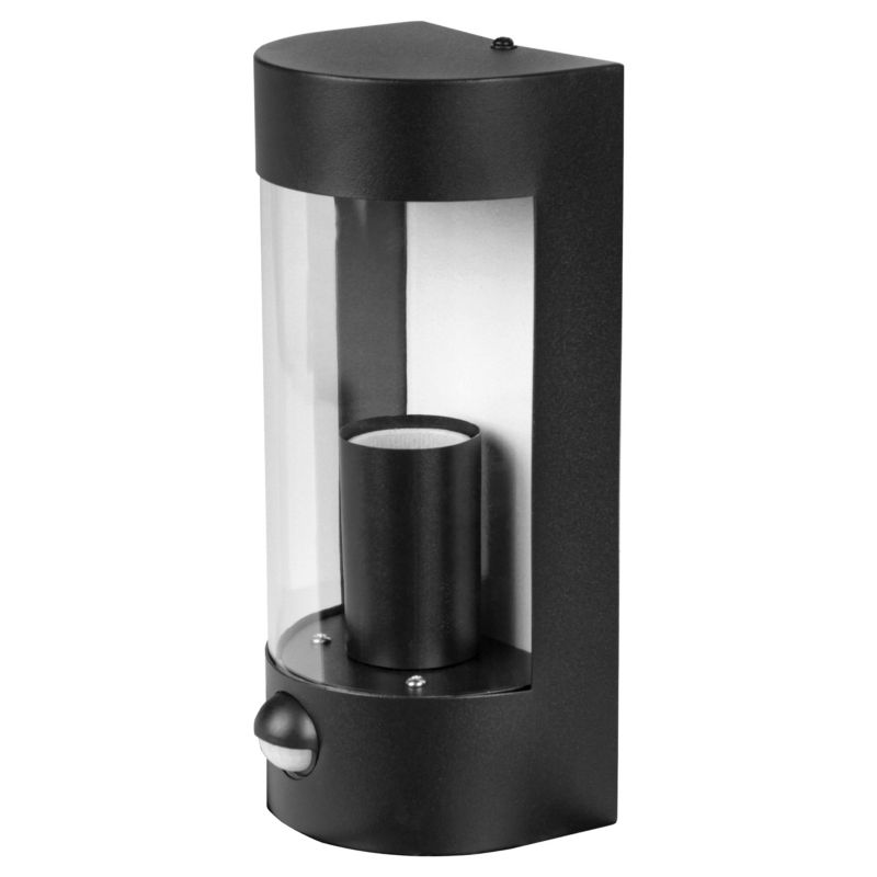 Kinkiet elewacyjny E27 LED XUDO IP44 z czujnikiem ruchu PIR ścienny zewnętrzny czarny 1 szt.