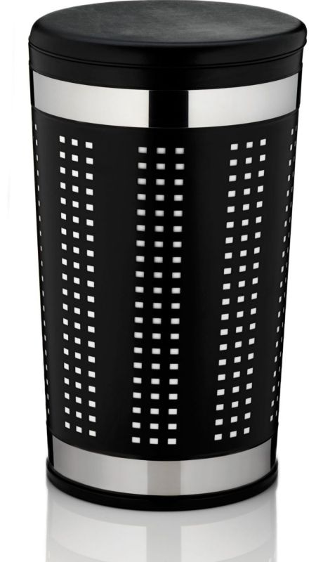 Kosz na pranie Kela Sevilla czarny 35x60,5 cm siedzisko 1 szt.