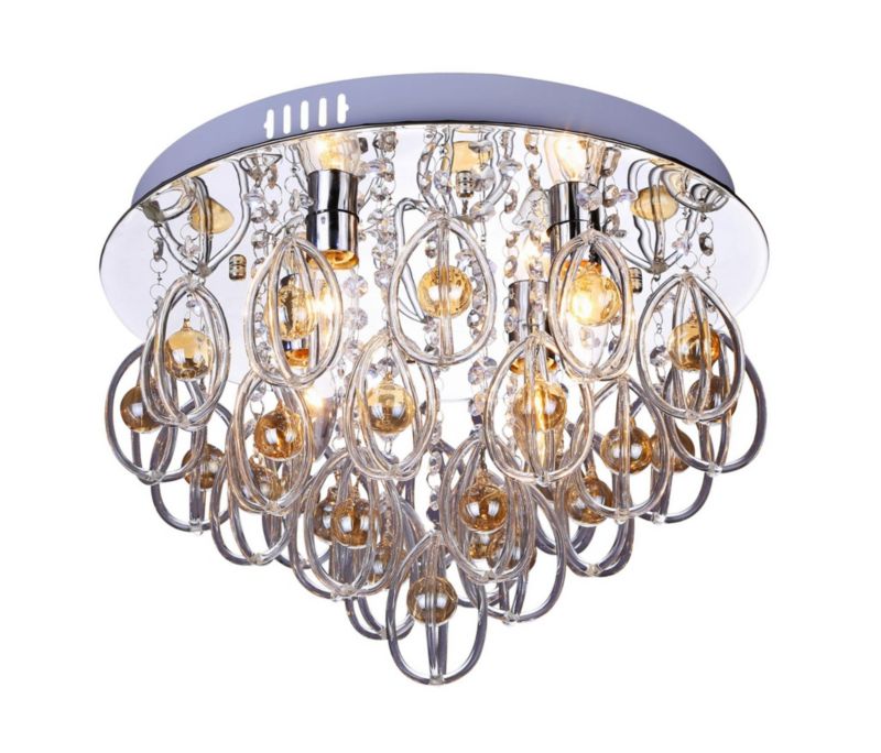 Żyrandol Lampex Ravenna 4132 chromowany przezroczysty pilot 4xE14 x 40W 1 szt.