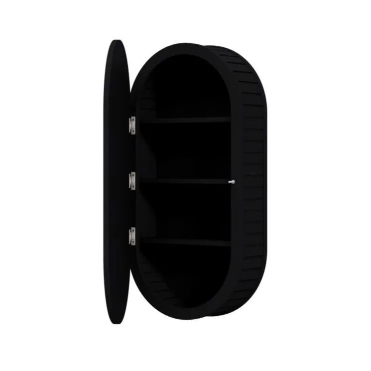 Szafka Halmar łazienkowa VENEZIA 1D 43cm czarny mat z lustrem 1 szt.