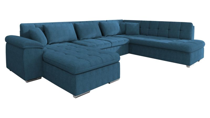 Narożnik z funkcją spania MIRJAN 24 Niko Bis Sztruks lewy kobaltowy 1 szt.