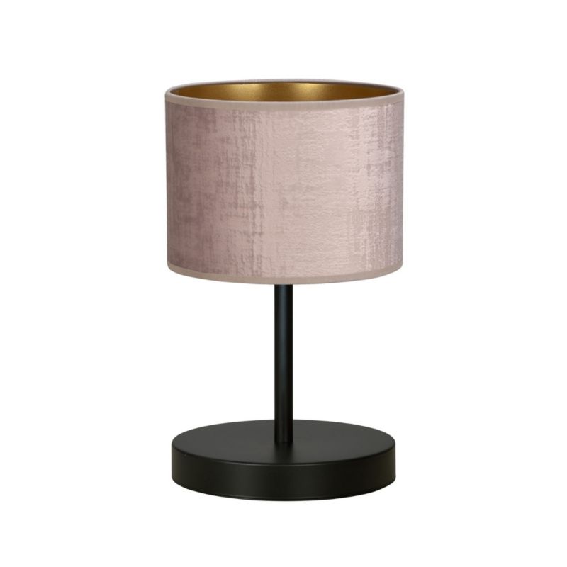 Lampka stołowa Emibig Hilde czarno-różowa 1 x E27 x 15W IP20 wym: 34 x 20 x 20 cm metal - 1 szt.