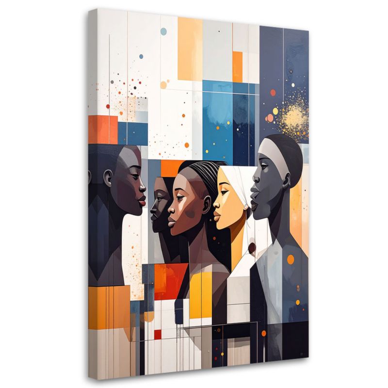 Obraz do salonu biura Feeby Postacie Twarze Abstrakcja 40x60cm 1szt