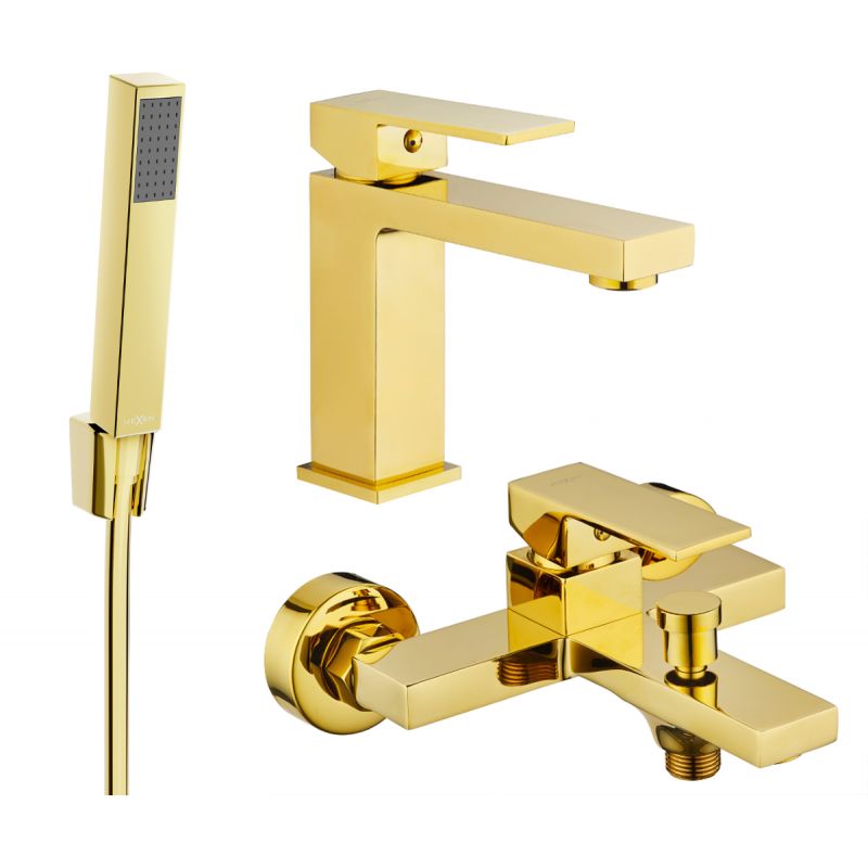 Zestaw wannowy Mexen Uno złoty 1 szt.