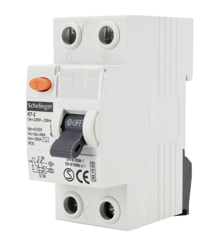 Wyłącznik BEMKO różnicowoprądowy 2P 16A 30mA AC SCHELINGER A03-K7-2-16-030 1szt.