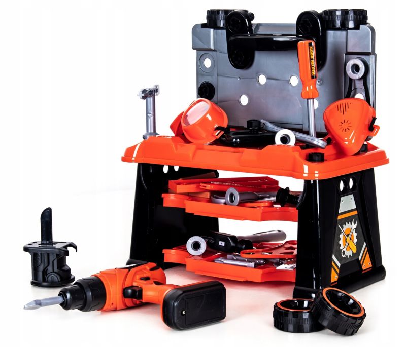 Warsztat dla dzieci Sapphire SK-122 zestaw majsterkowicza w skrzyni narzędzia wkrętarka 1szt