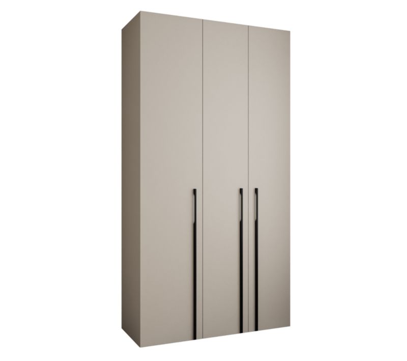 Szafa uchylna Garderoba COMO 3 130 (kaszmir/czarny)