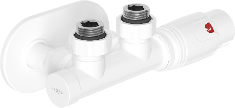 Zestaw termostatyczny kątowy Mexen G00 biały W907-900-905-20 1 szt.