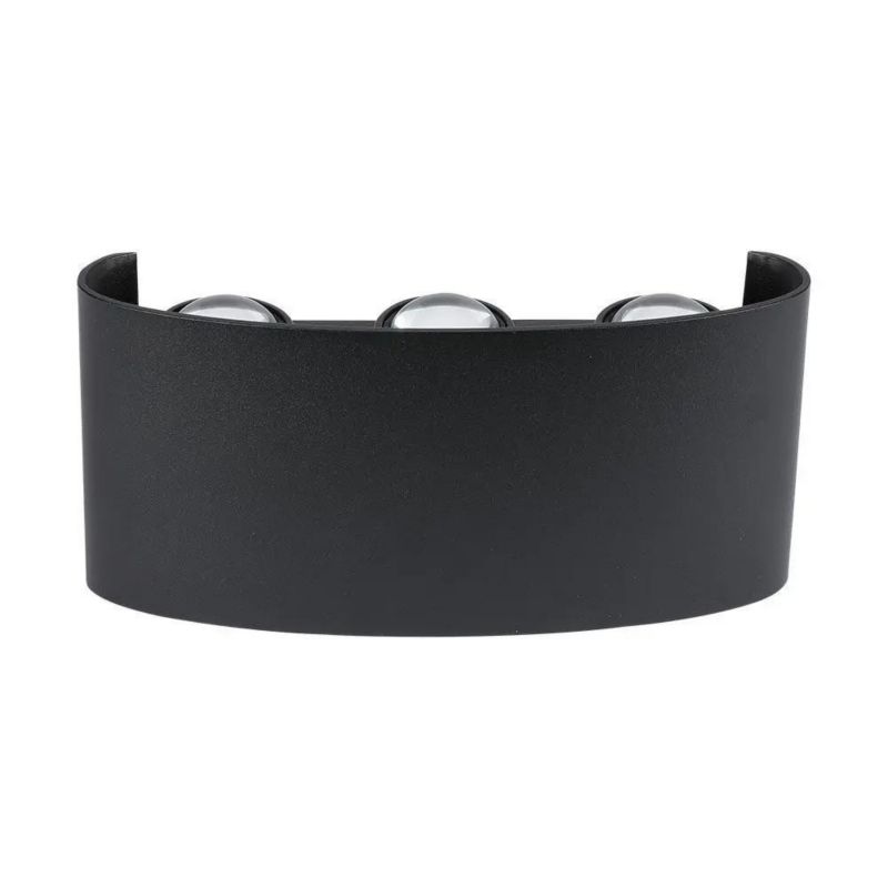 Kinkiet V-TAC Vt-846 czarny góra-dół LED 6W 3000K 630lm IP54 wym: 4 x 17 x 8 cm - 1 szt.