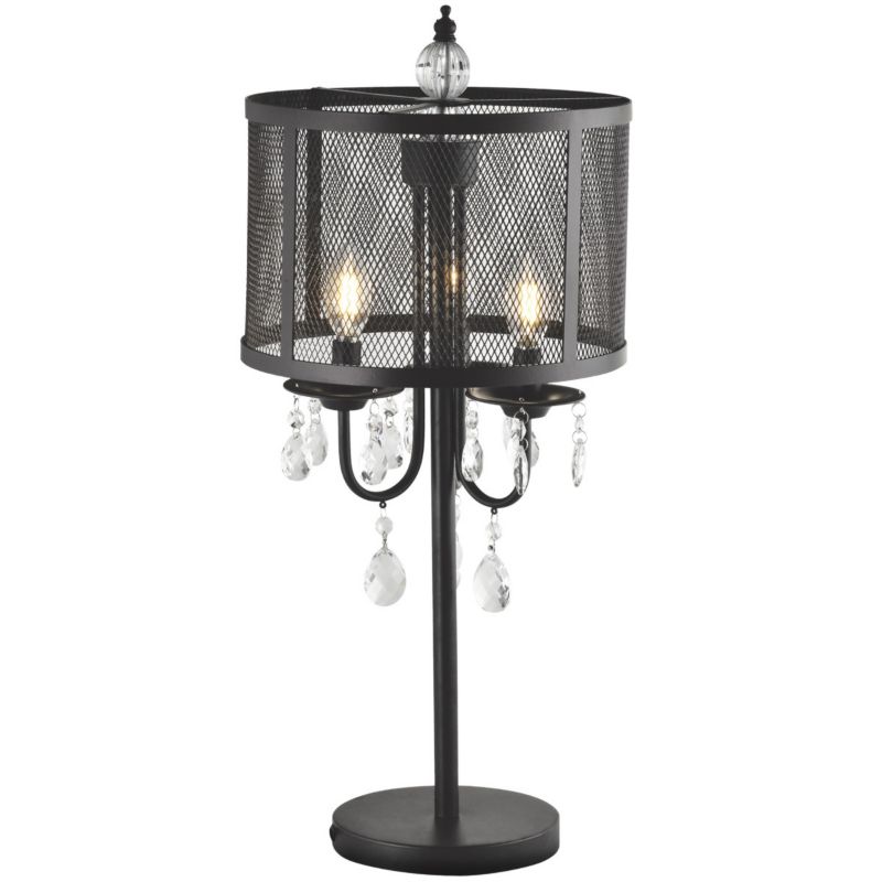 Lampka stołowa Polux Bresso czarna 3 x E14 x 12W IP20 wym: 68 x 30 x 30 cm metal - 1 szt.