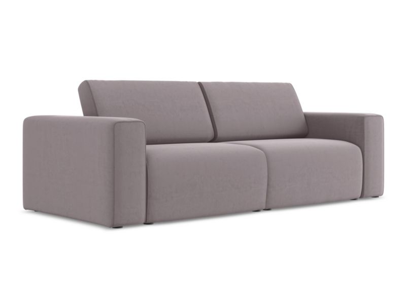 3-osobowa kanapa modułowa LaMiaSofa CASERTA z tkaniny welwetowej 224x103 cm lawendowy 1 szt.