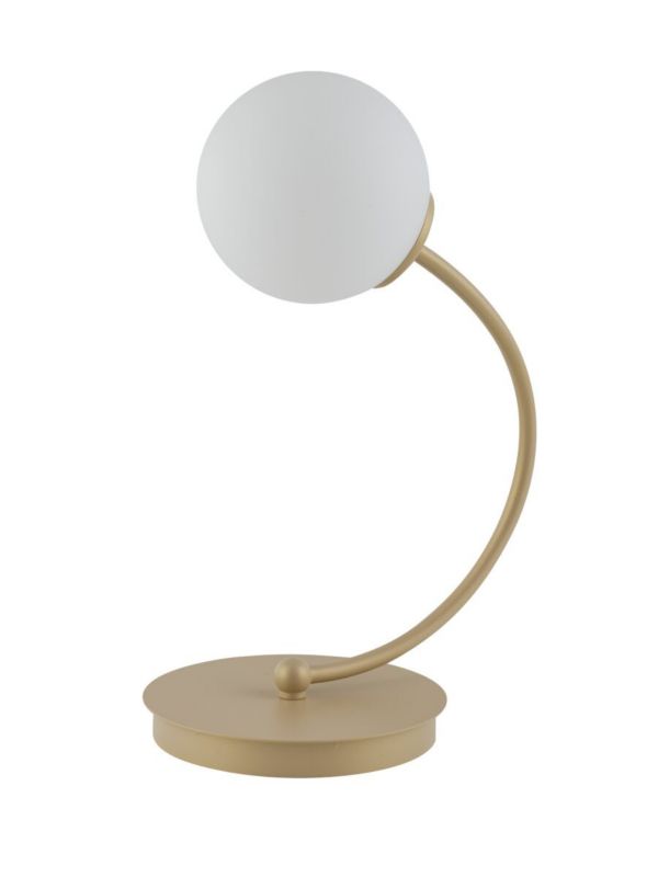 Lampa stołowa Sigma Lighting Velvet złoty beo-biała 1 x G9 x 12W IP20 wym: 34 x 24 x 14 cm metal - 1 szt.