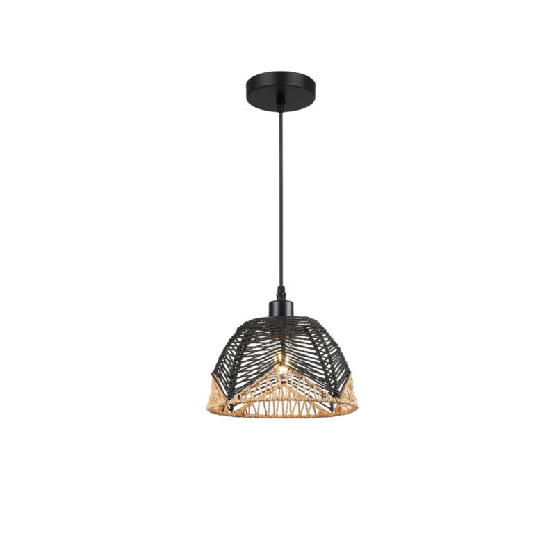 Lampa wisząca LL WERNIC LAMP04 E27 66650 LightLogic boho lekka ciepły brąz klosz 1 szt.