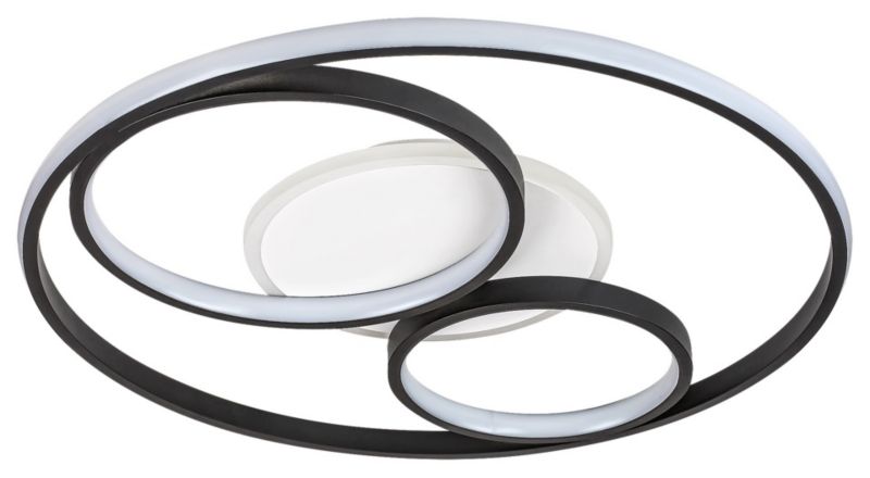 Plafon sufitowy lampa Rabalux Aquila czarno-biały LED 50W 3000K-6000K 2300lm IP20 wym: 6,5 x 53 x 53 cm aluminium - 1 szt.