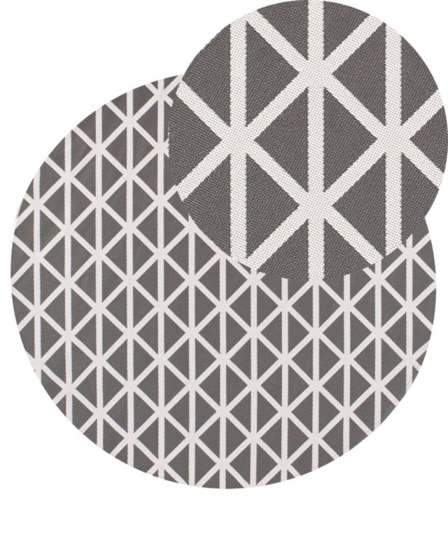 Dywan zewnętrzny Panaji Szary 120 cm 1 szt.