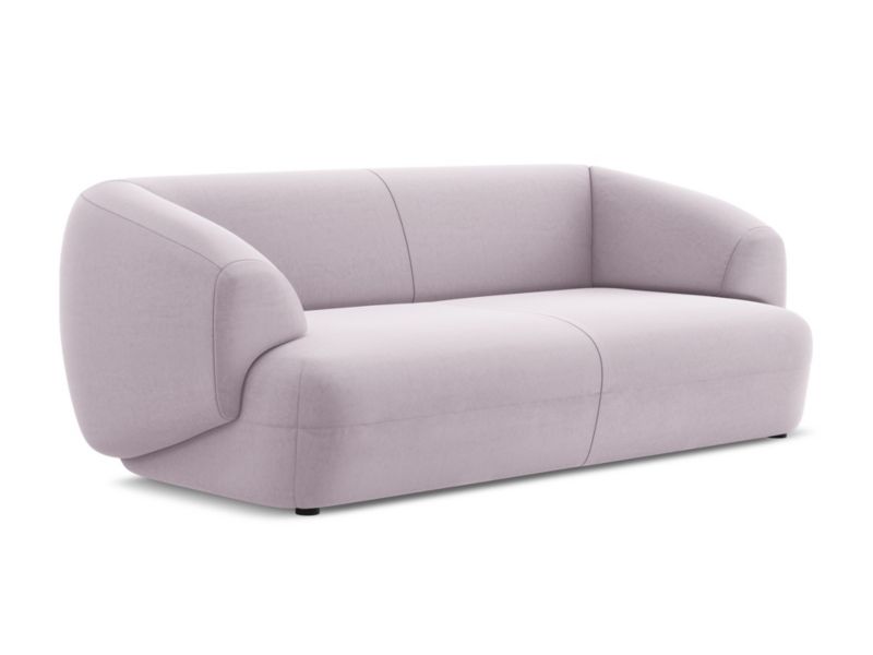 Kanapa 3-osobowa LaMiaSofa RIMINI z tkaniny welwetowej 212x98 cm lawendowy 1 szt.