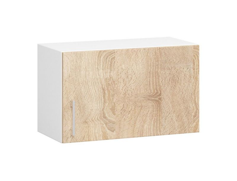 Szafka kuchenna Akord W60 pod okap system Lima Biała 60 cm 1 drzwi kolor Dąb Sonoma mat 1 półka 60x30,5x29 cm 1 szt.