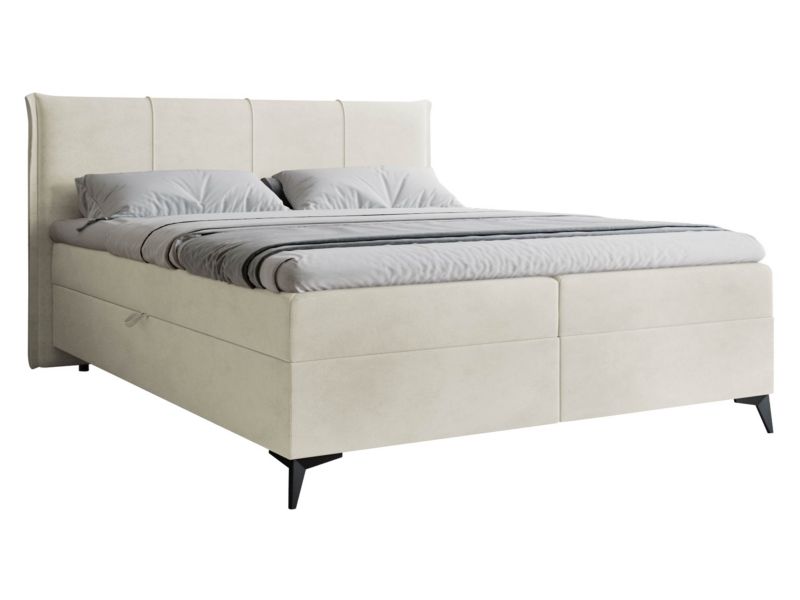 Łóżko kontynentalne MIRJAN 24 Eco 140x200 kremowy 1 szt.