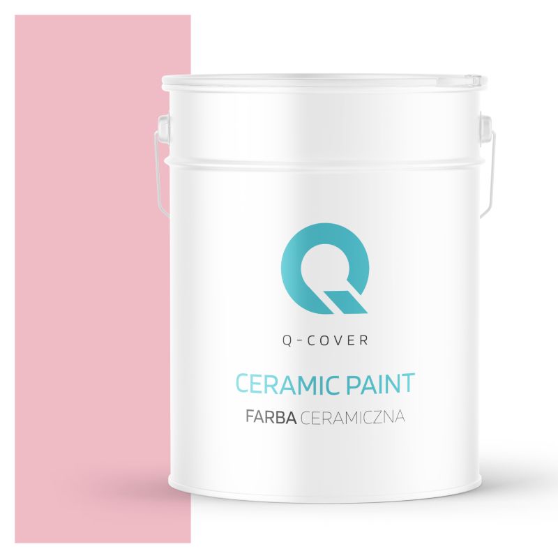 Farba Ceramiczna Do Ścian i Sufitów Q-Cover Różowy jasny H3657 Głęboki Mat 10L