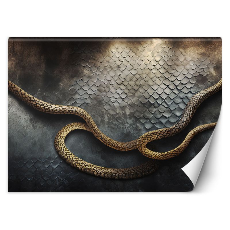 Fototapeta Feeby Złoty wąż 3D 300x210 1 szt