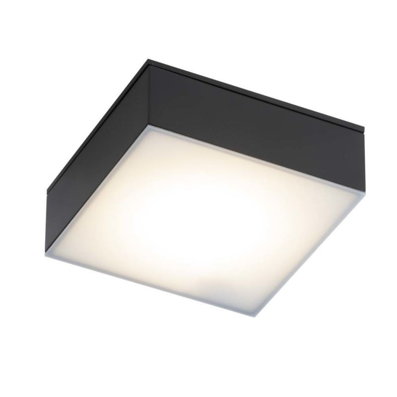 Spot oprawa sufitowa Shilo Tottori czarno-biały LED 10W 3000K 1150lm do łazienki IP44 wym: 3,8 x 10 x 10 cm metal - 1 szt.