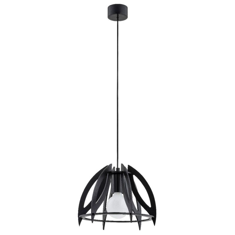Lampa wisząca Alfa Haga 9037 czarna industrialna 1xE27 x 15W 1 szt.