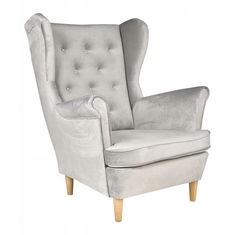 Fotel uszak do salonu Family Meble Diana aksamit 1szt