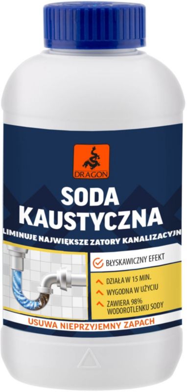 Soda kaustyczna Dragon 0,5 kg