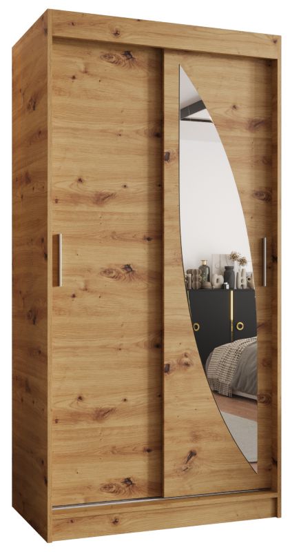 Szafa przesuwna Gardroba Abiks MILO 100 dąb artisan 1 szt.