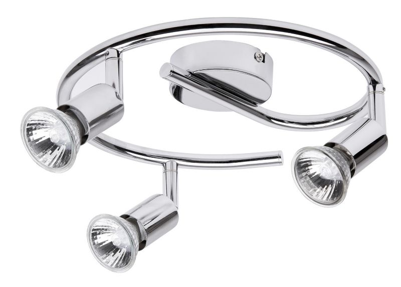 Lampa sufitowa wisząca Rabalux Norton chromowana wym: 13 x 25 x 25 cm 3xGU10 x 1 szt.