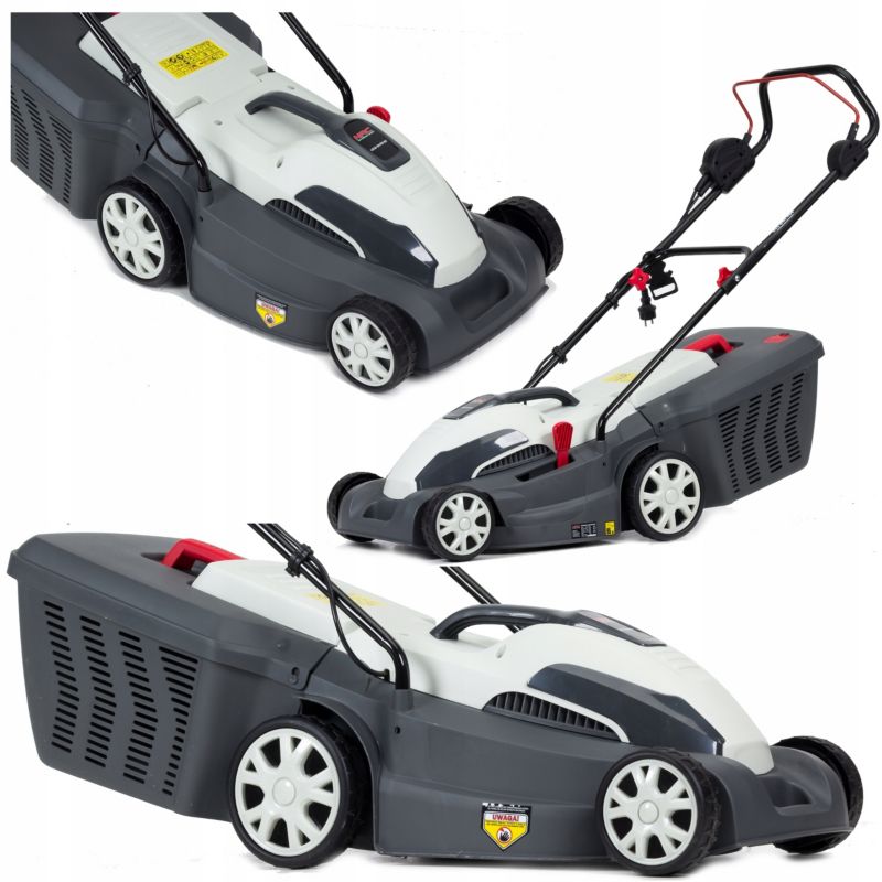 Kosiarka elektryczna NAC 38 cm silnik 1600W napięcie 230V kosz 45l tworzywo 1 szt.