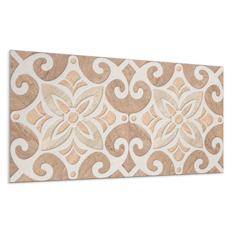 Kafelki samoprzylepne Wallfluent 40x20 cm Ornamentalny wzór kwiatów w stylu klasycznym 10 szt.