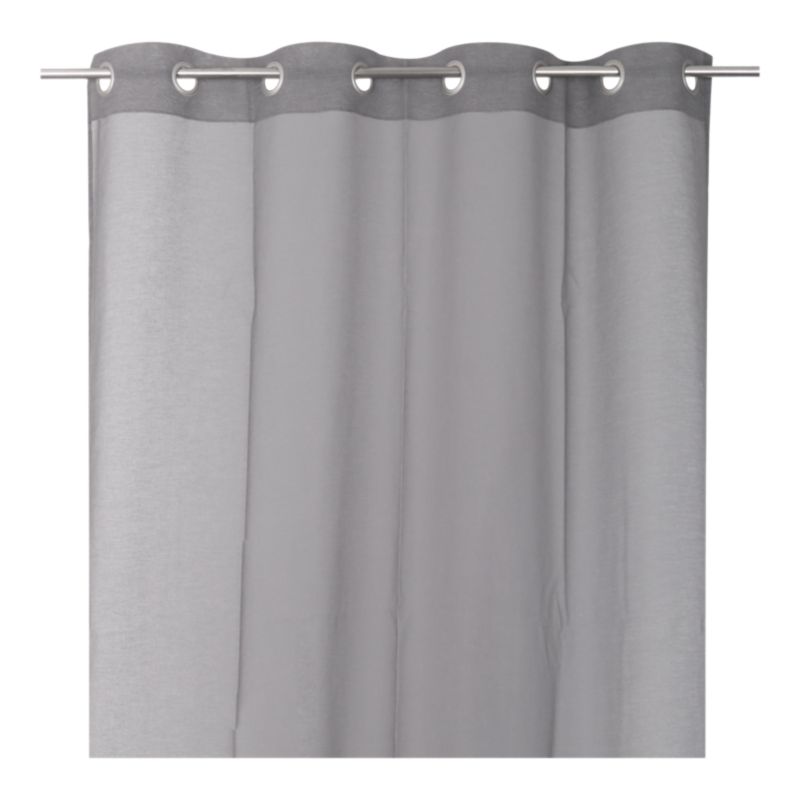 Firana GoodHome Tongi len 140 x 260 cm szara