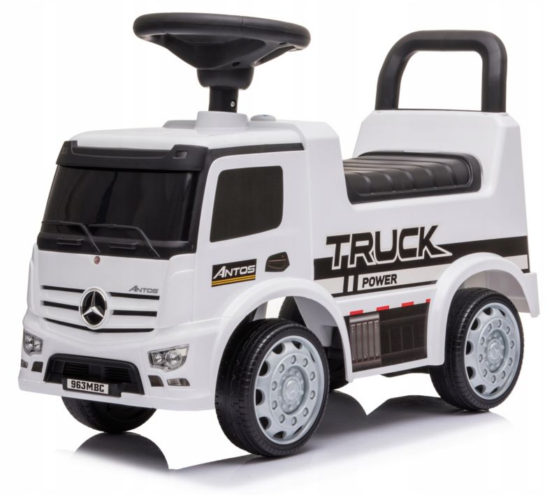 Jeździk Mercedes Biały Antos 656 Samochód Sapphire Auto Pchacz chodzik 1szt