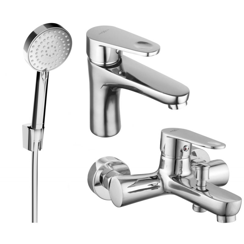 Zestaw wannowy Mexen Kama chrom 72503R75-00 1 szt.