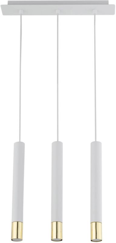 Lampa wisząca Sopel grand 3-punktowa GU10 biała / złota