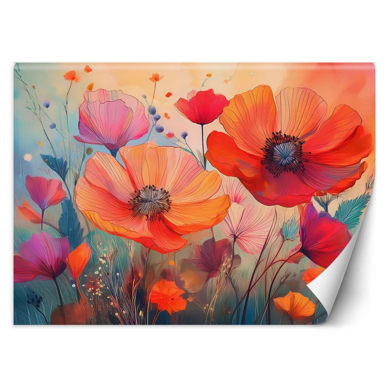 Fototapeta Feeby Kwiaty Botanika Maki Abstrakcja 100x70 1 szt