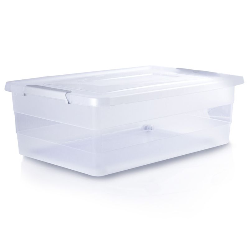 Pojemnik Plastikowy EDANTI z pokrywą, transparentny 28L 1 szt.