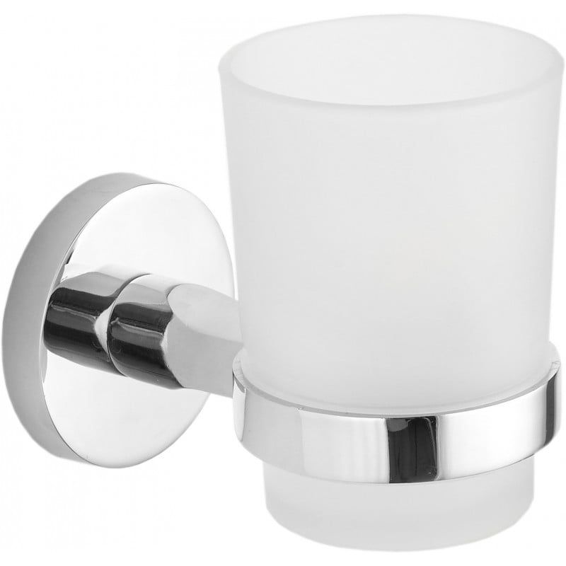 Kubek na szczoteczki ścienny Mexen Remo chrom 6,8x10 cm 1 szt.