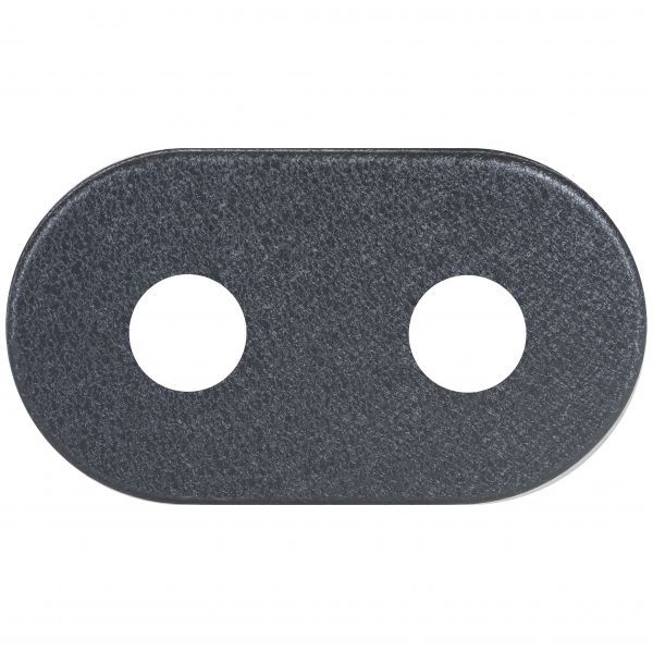 Rozeta podwójna Zalpol S.C. 16 mm / 50 mm grafitowa 1 szt.