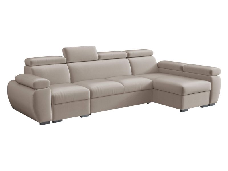 Narożnik z funkcją spania MIRJAN 24 Boston LCP prawy 1P(65)+2R+LCP jasny beż 1 szt.