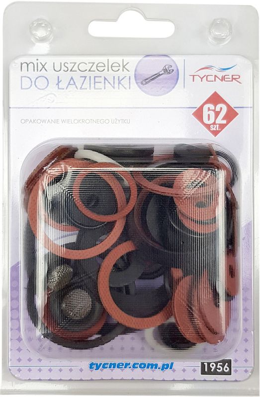 Zestaw uszczelek łazienka 62 elementów