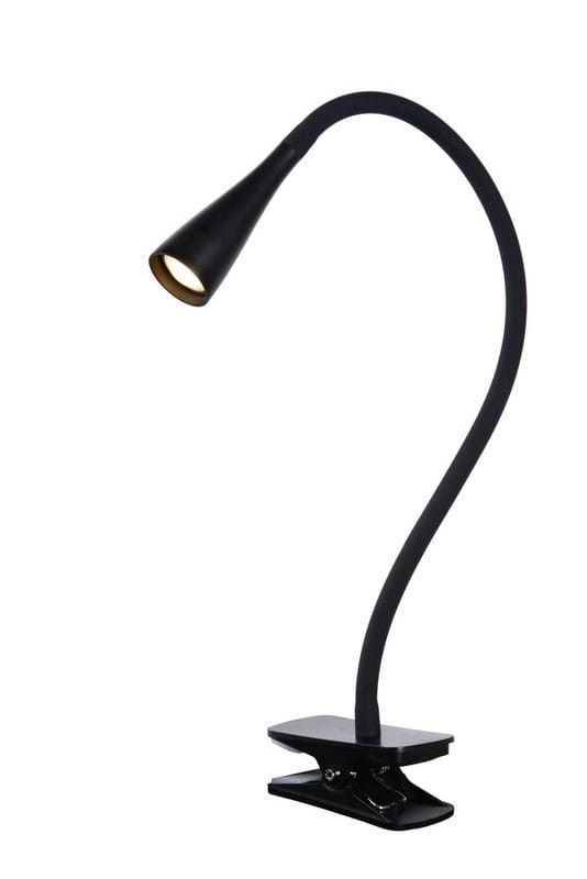 Lampa biurkowa Lucide Zozy czarna LED 3W 3000K 250lm IP20 wym: 53.5 x 11.5 x 5.5 cm tworzywo sztuczne - 1 szt.