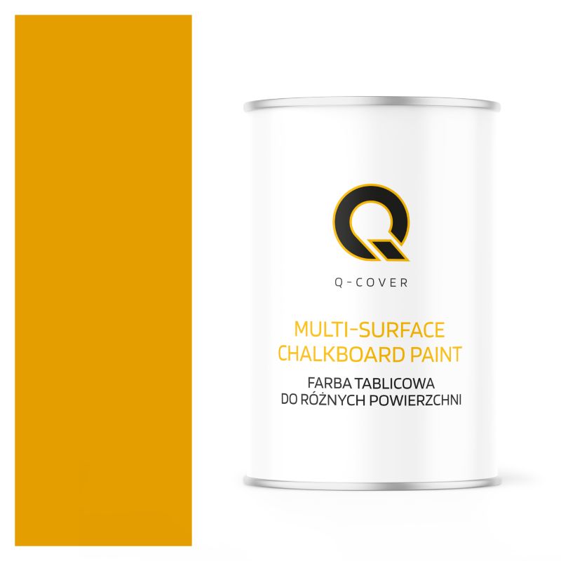 Farba Tablicowa Do Ścian Pisania Kredą Q-Cover Kolor Żółty złoty RAL1004 Mat 1L