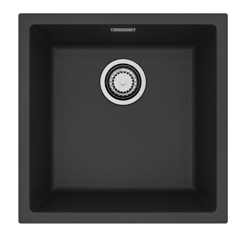 Zlewozmywak granitowy Alveus OMNI 20 kol. G90 DEEP BLACK (45x45) 1-komorowy 1szt
