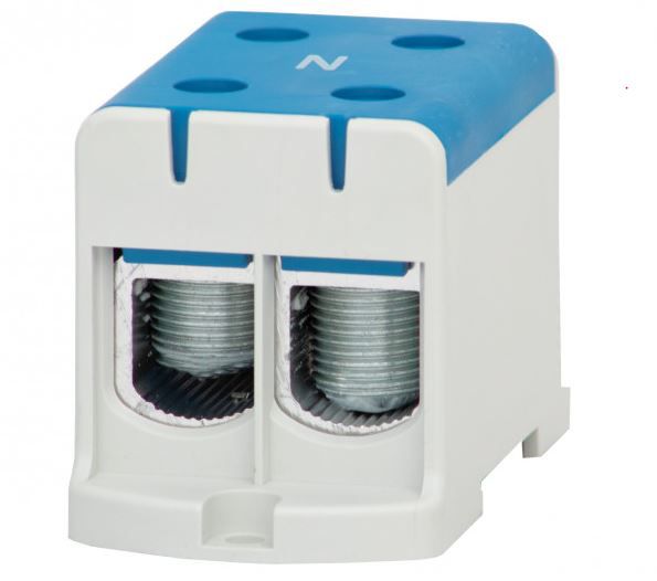 Złączka szynowa F-Elektro 2-torowa 2 x 2 x 240 mm2 Al/Cu niebieska ZU F2.0303 1szt.